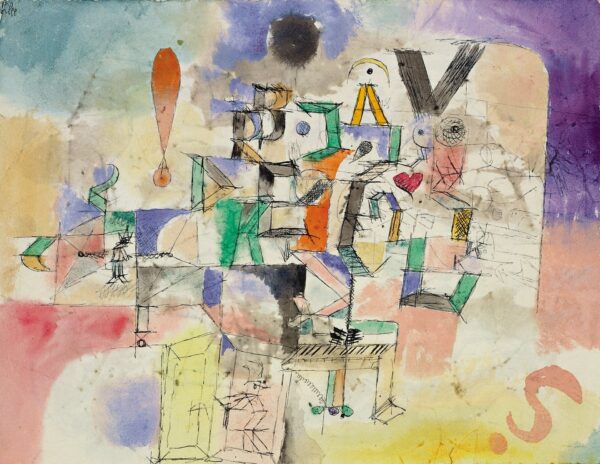 The Literary Piano - by Paul Klee