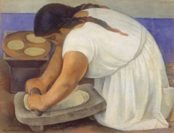 The Grinder - by Diego Rivera