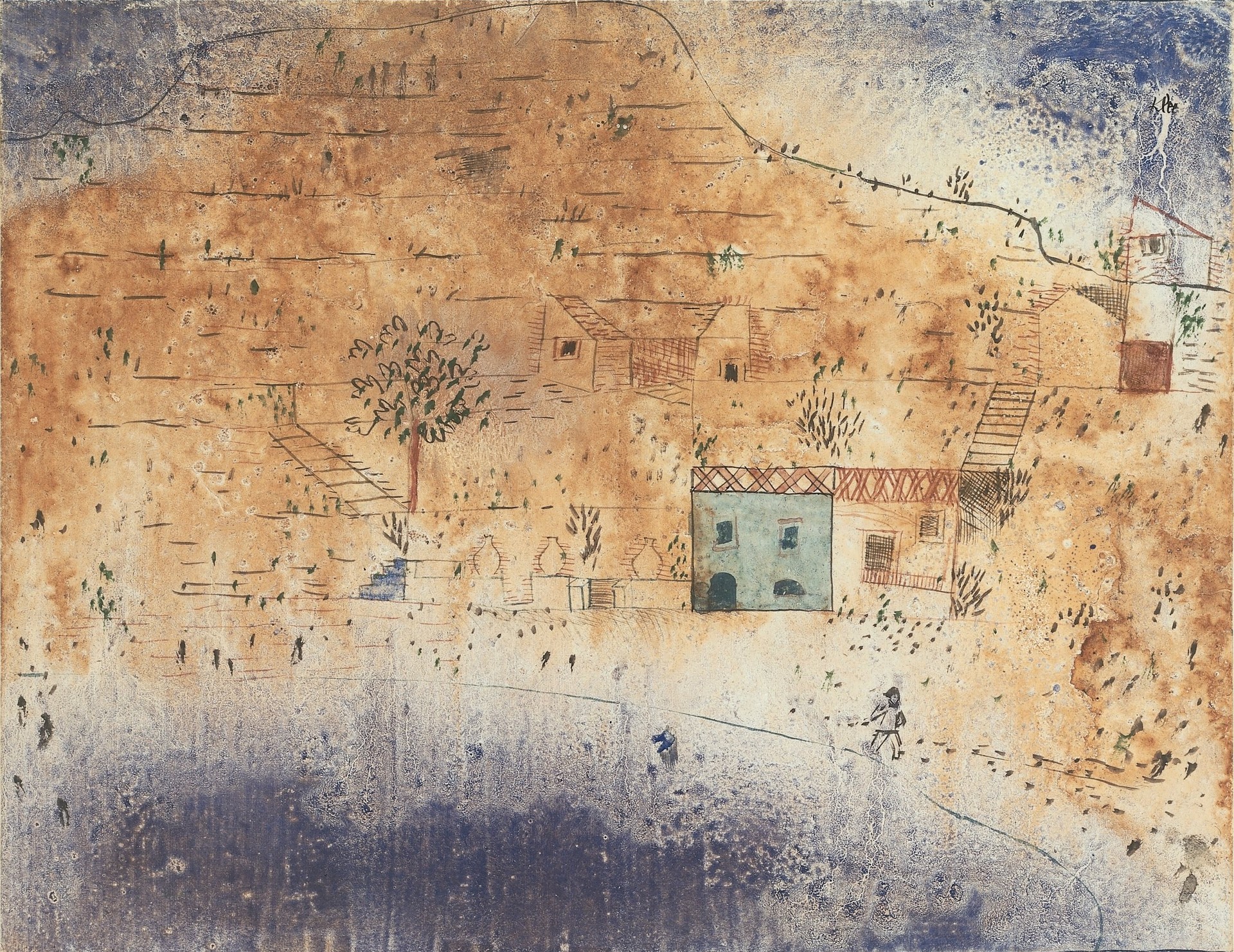 Bay M. on Sicily - by Paul Klee