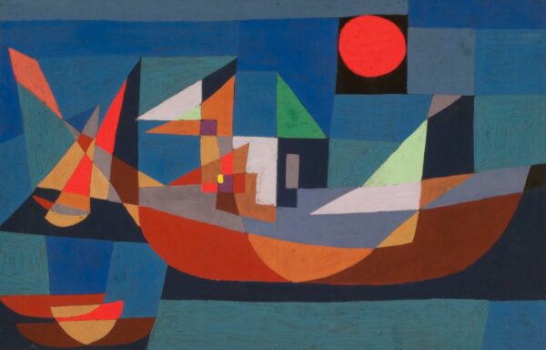 Ruehende Schiffe (Barcos en reposo) - by Paul Klee