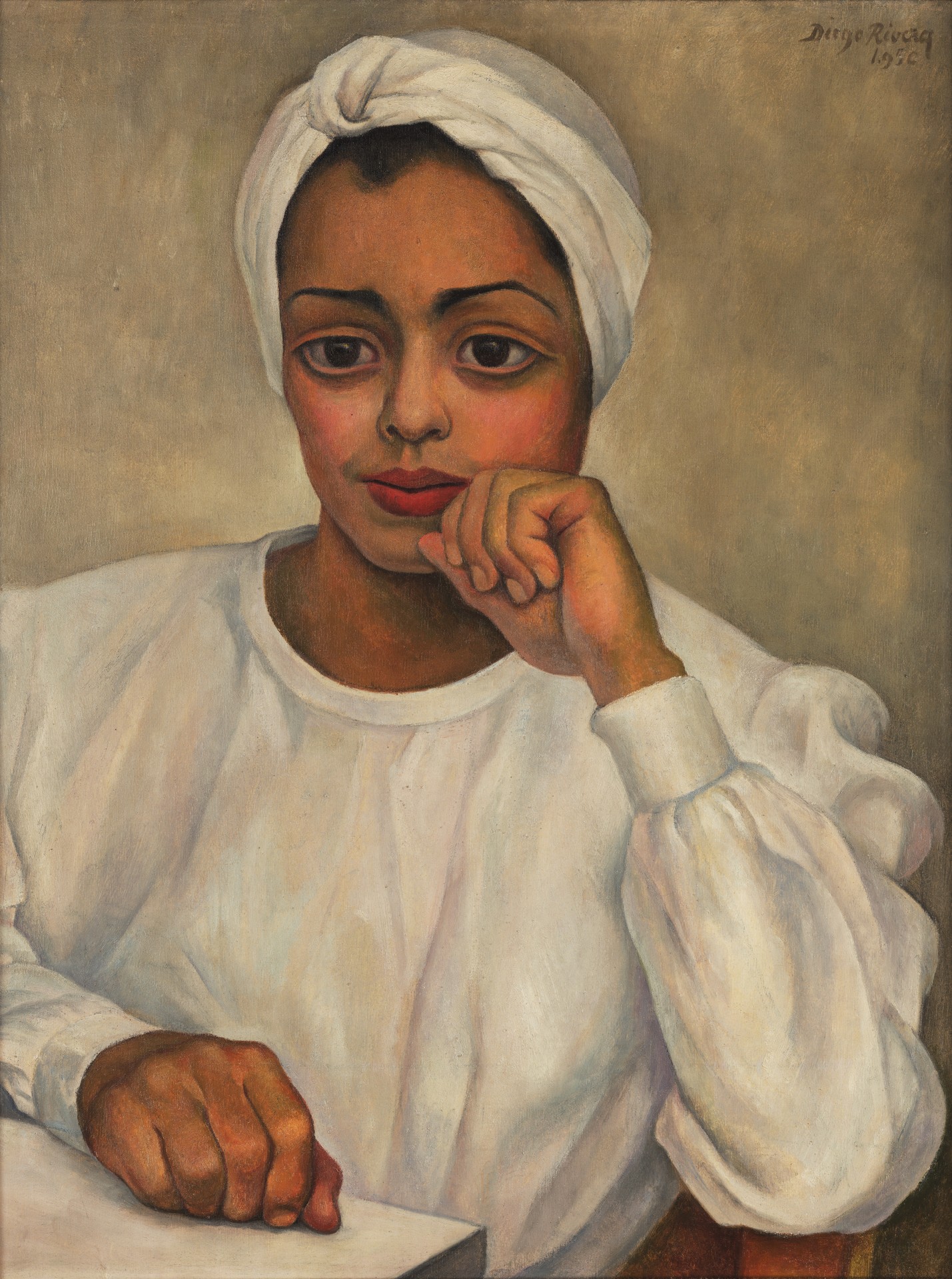 Mexican Doctor (Portrait of Irma Mendoza) - by Diego Rivera