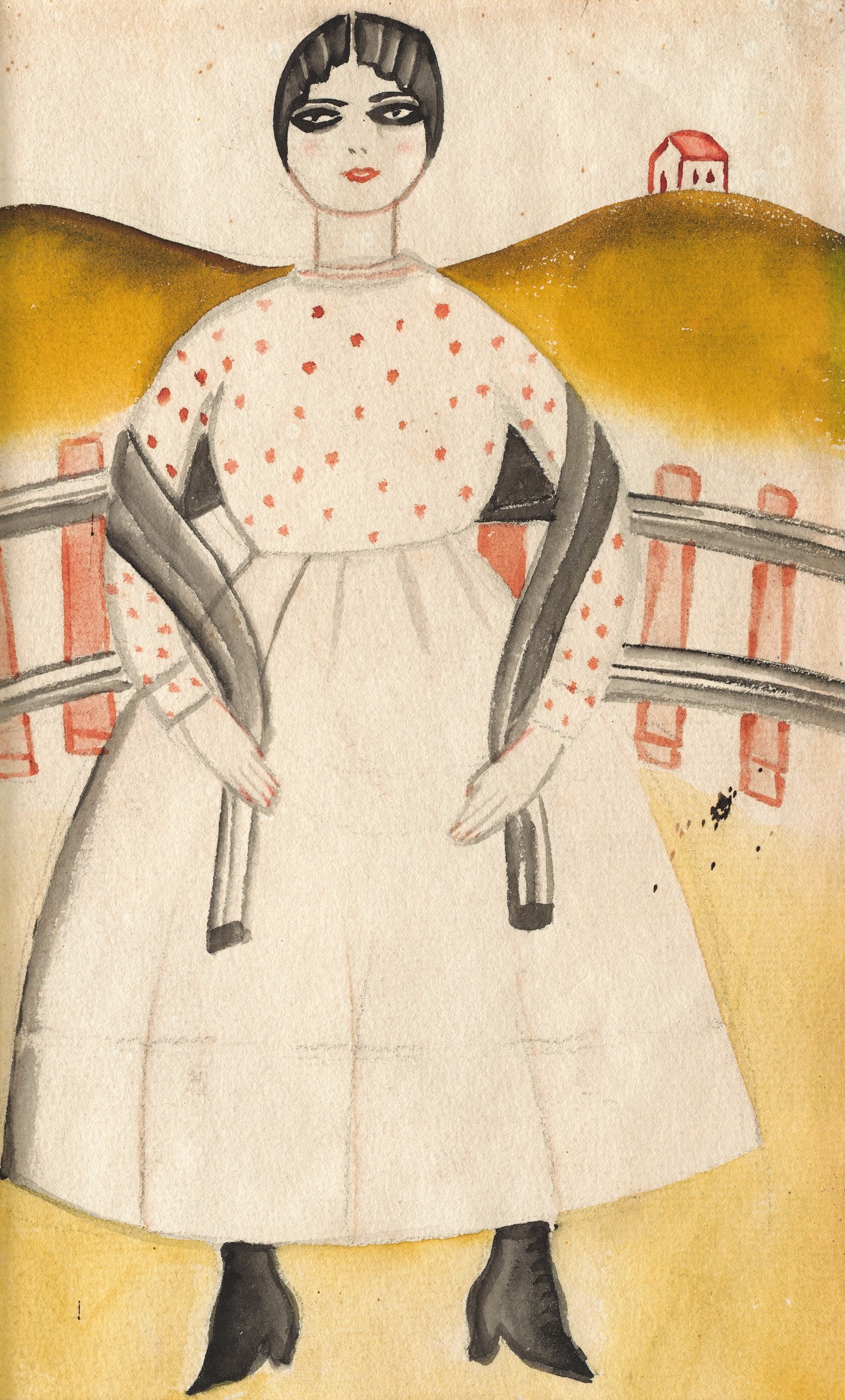 Muchacha Pueblerina - by Frida Kahlo