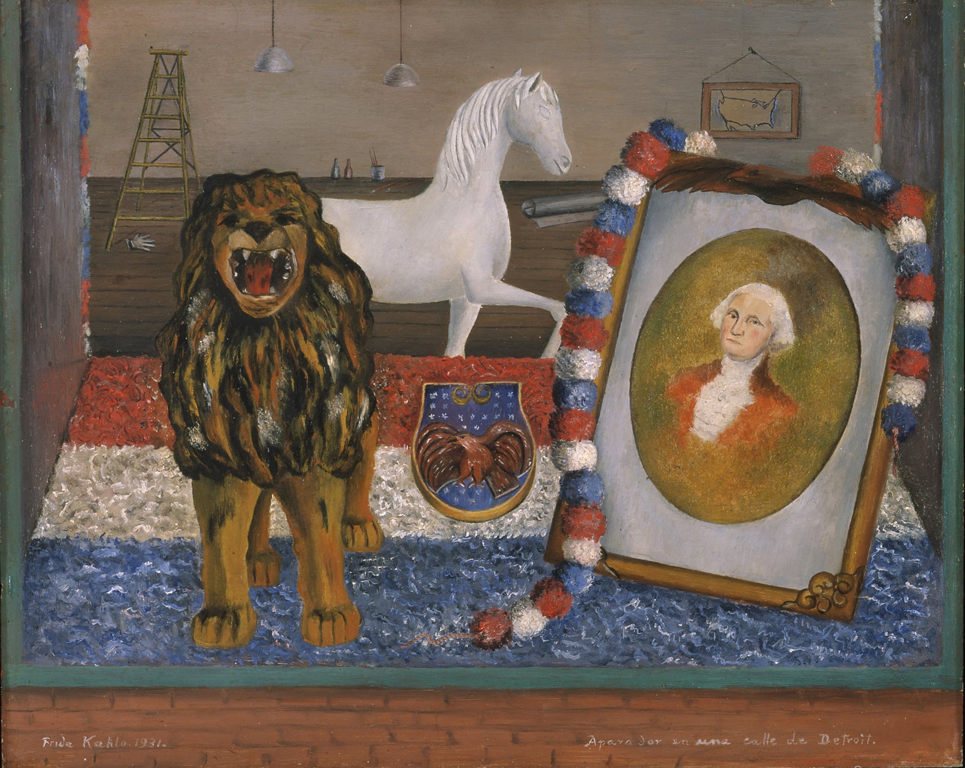 Window Display on a Detroit Street - by Frida Kahlo