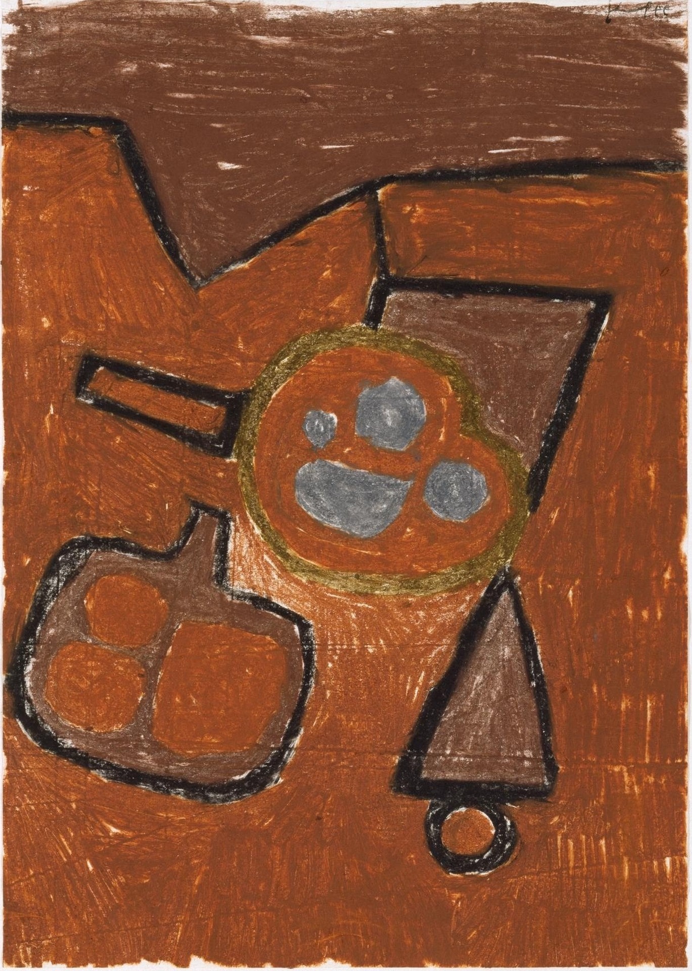 Still Life in Brown - by Paul Klee