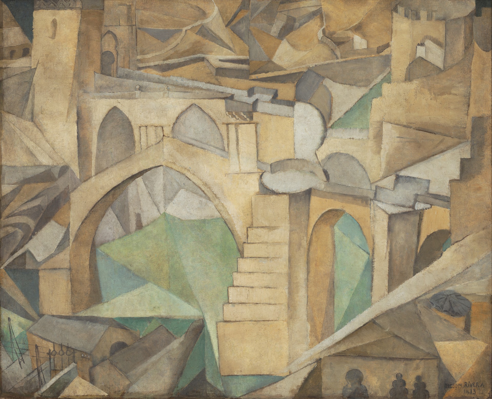 Saint-Martin's Bridge - by Diego Rivera