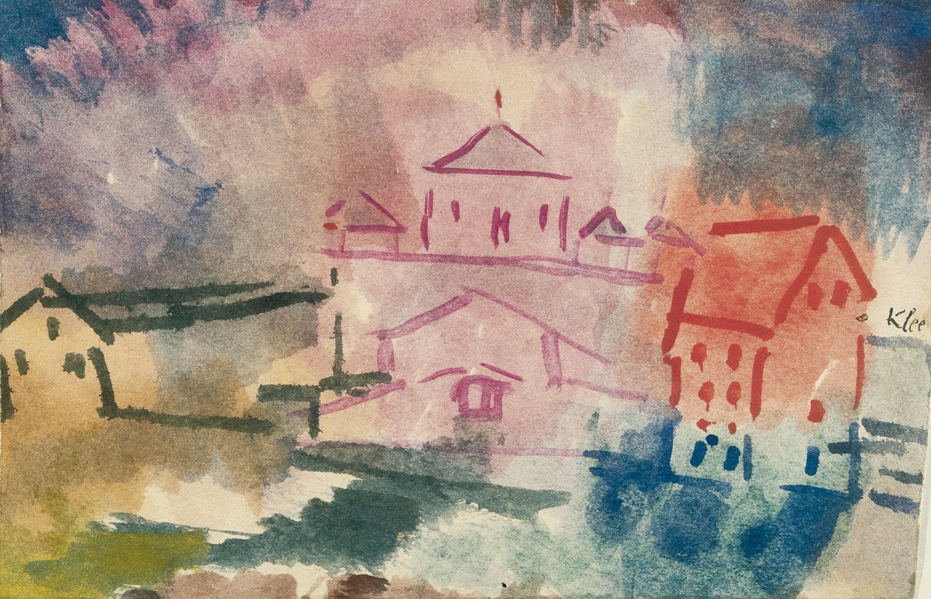 Cemetery Building - by Paul Klee
