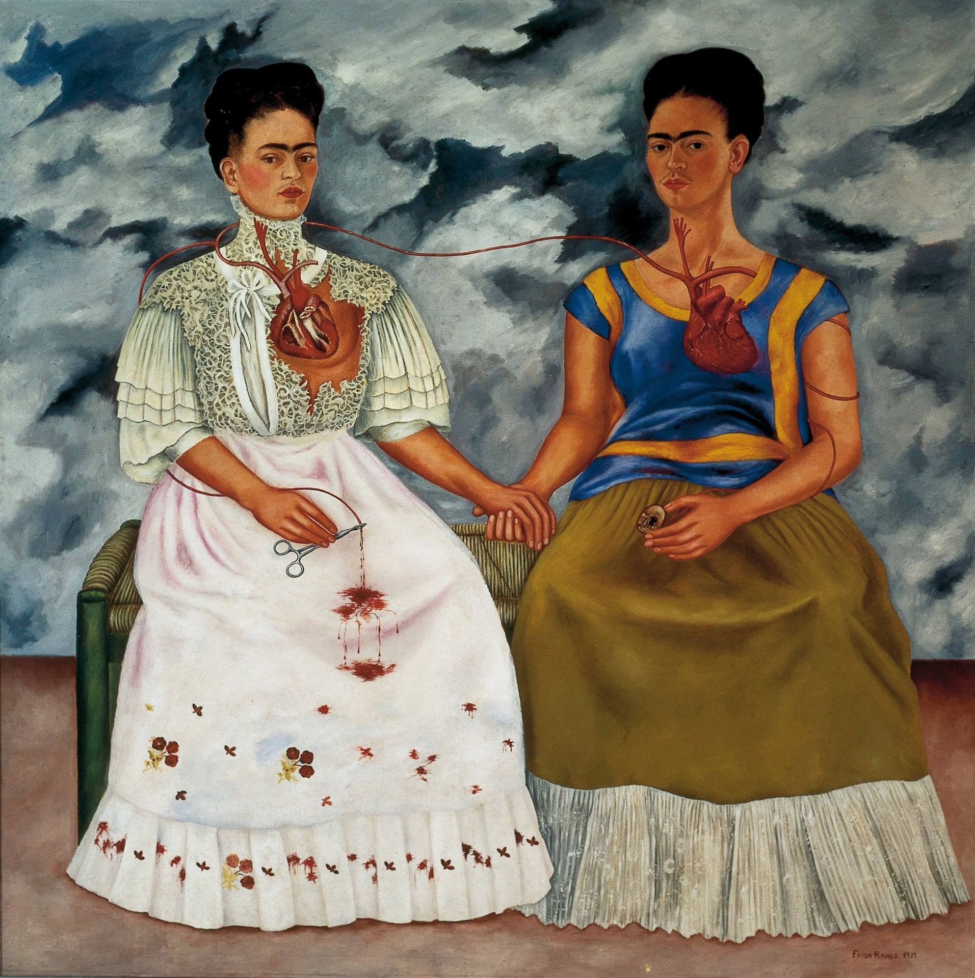 The Two Fridas - by Frida Kahlo