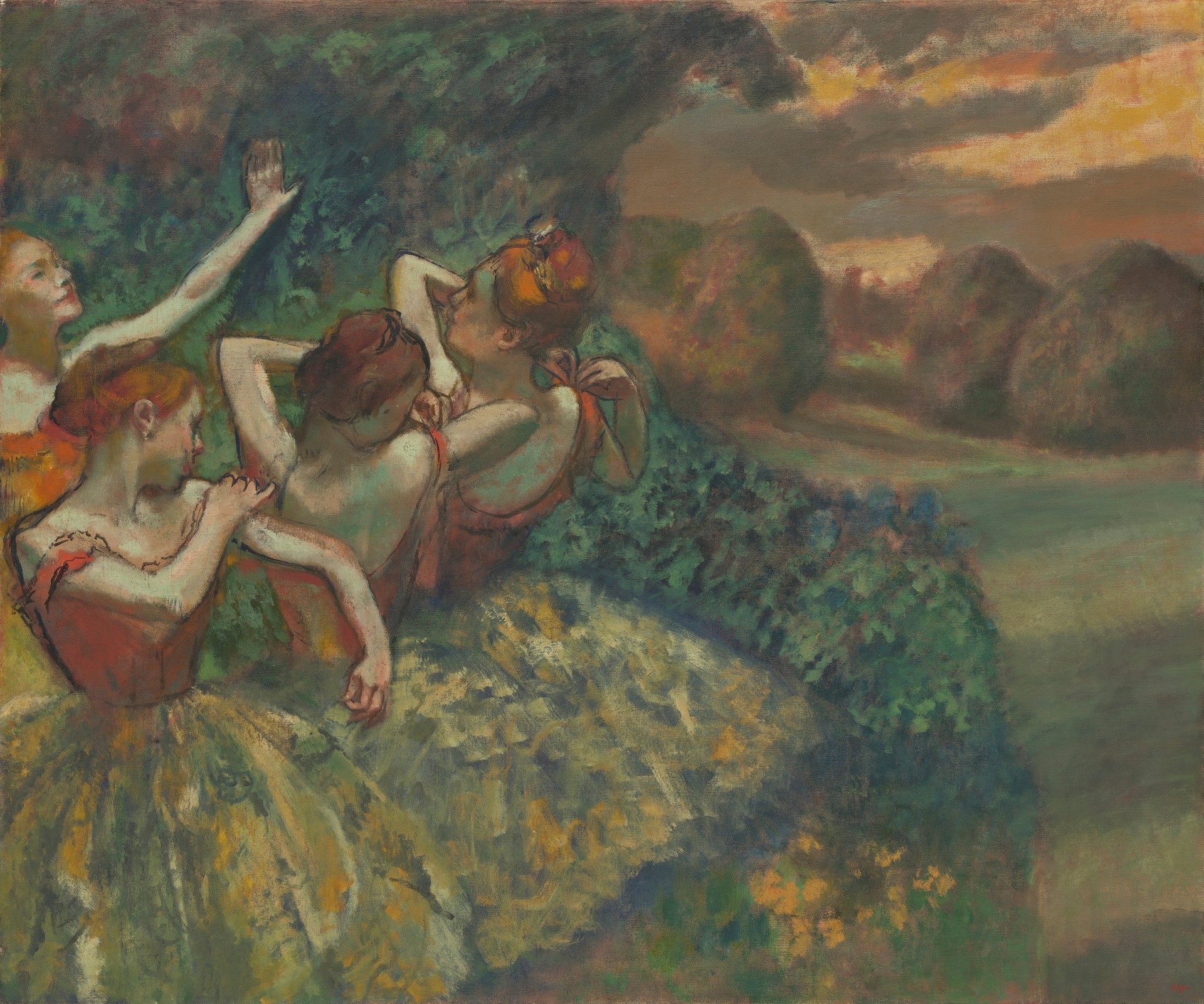 Four Dancers - by Edgar Degas