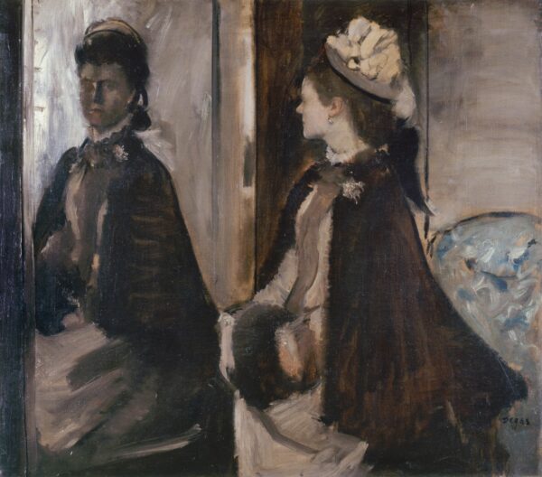 Mrs Jeantaud in the Mirror - by Edgar Degas