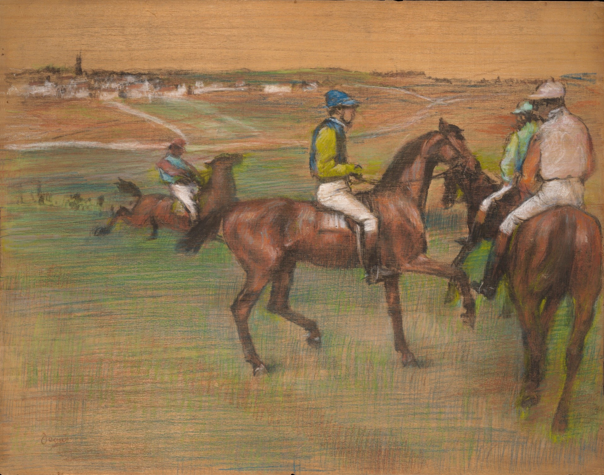 Race Horses - by Edgar Degas