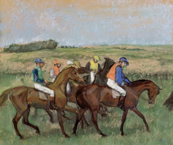 At the races - by Edgar Degas