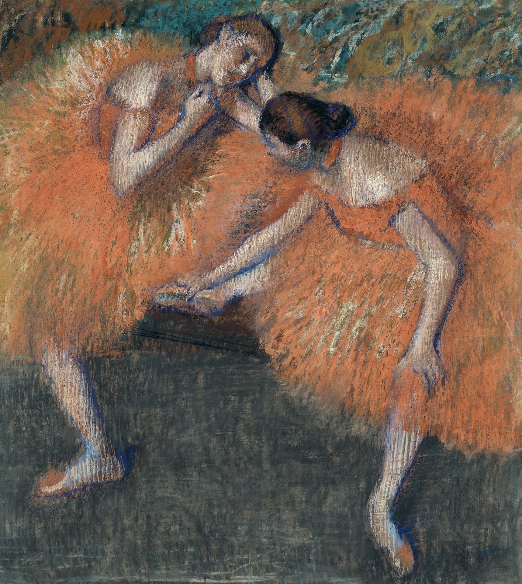 Two Dancers - by Edgar Degas