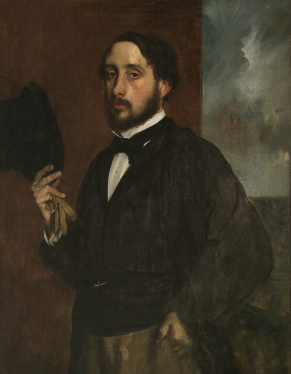 “Self-portrait” or “Degas Saluant” - by Edgar Degas