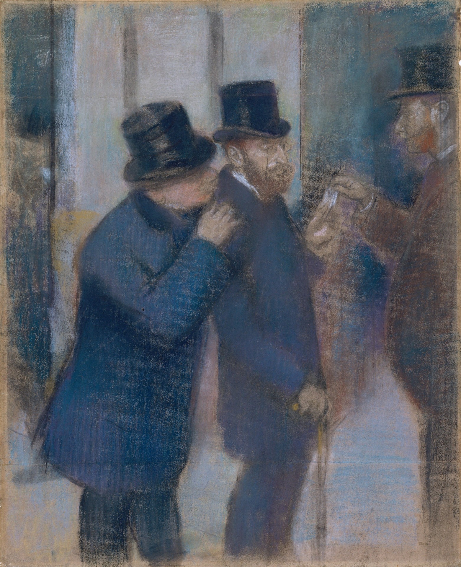 Portraits at the Stock Exchange - by Edgar Degas