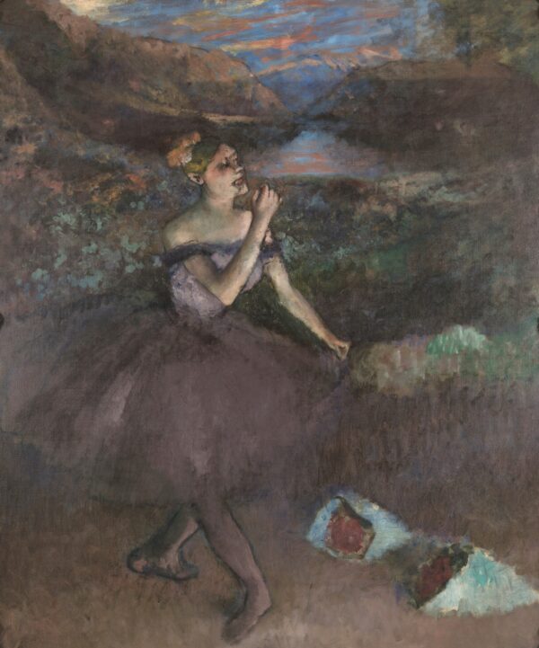 Dancer with Bouquets - by Edgar Degas