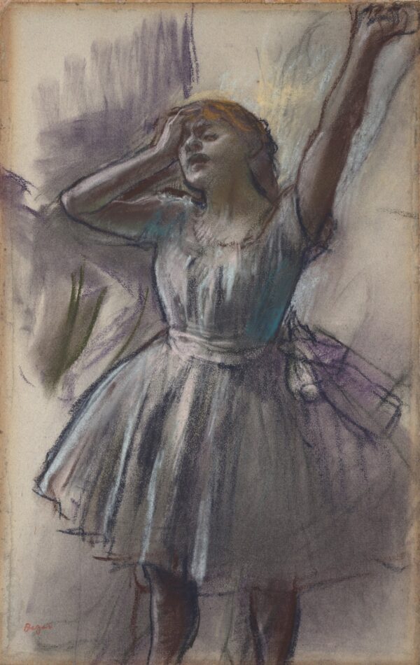 Dancer Stretching - by Edgar Degas