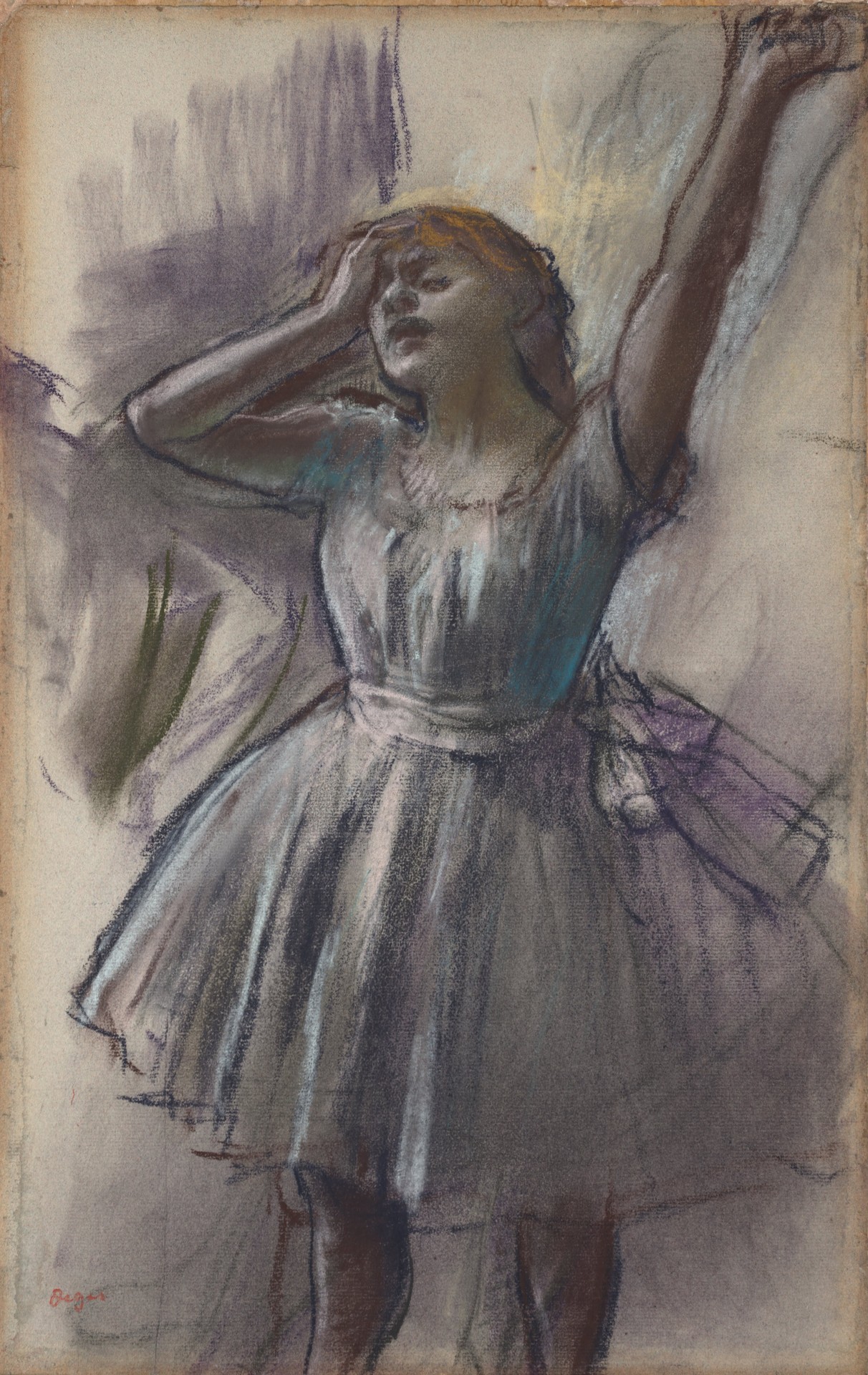 Dancer Stretching - by Edgar Degas