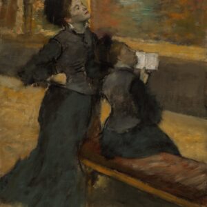 Visit to a Museum - by Edgar Degas