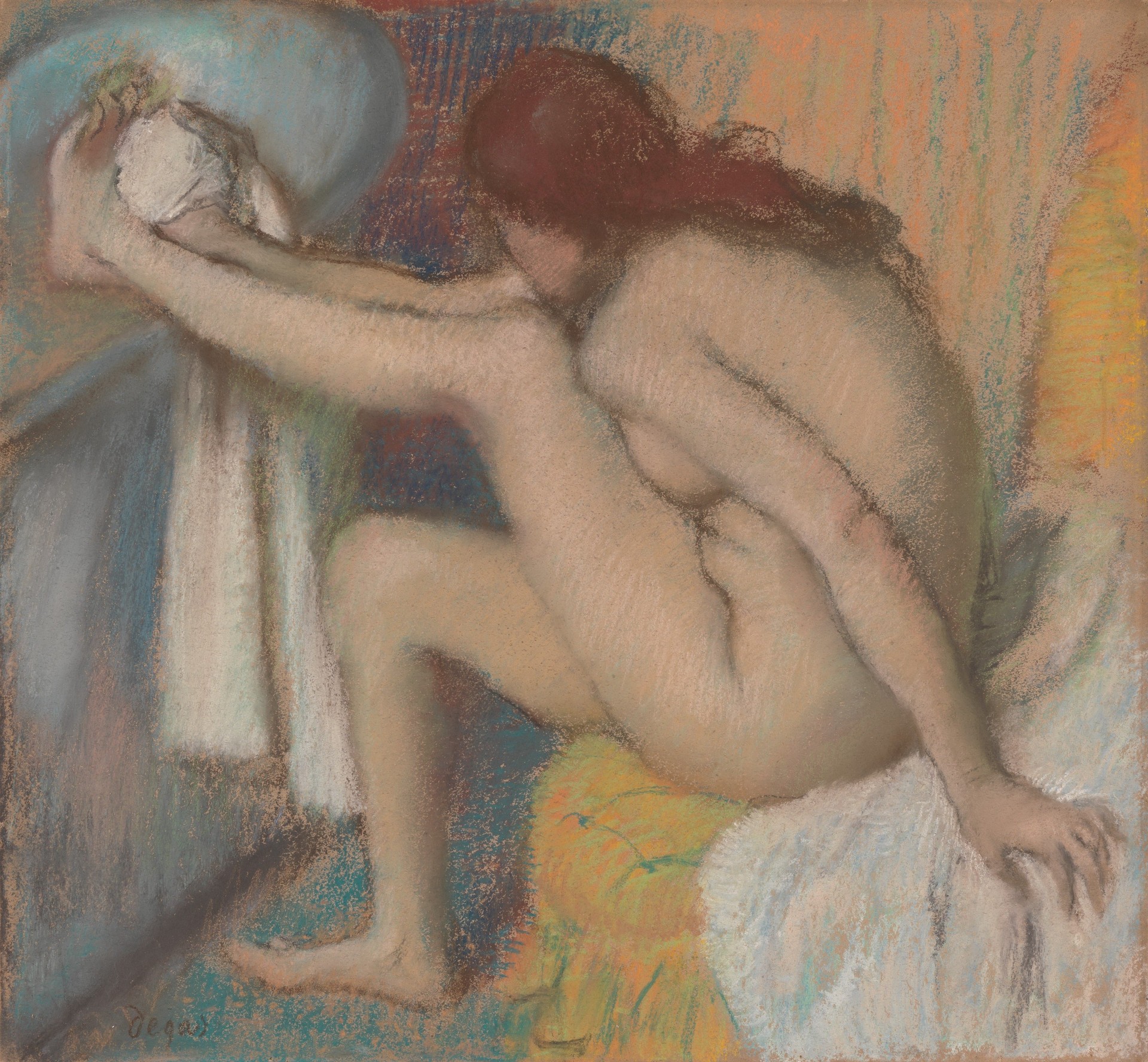 Woman Drying Her Foot - by Edgar Degas