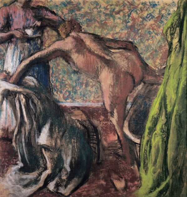 Breakfast After The Bath (The Bath) - by Edgar Degas