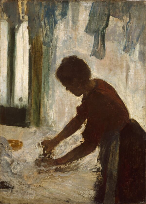A Woman Ironing - by Edgar Degas