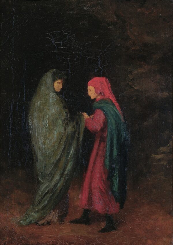 Dante y Virgilio a la entrada del infierno - by Edgar Degas