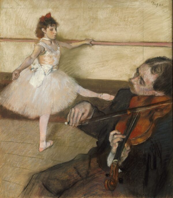 The Dance Lesson - by Edgar Degas