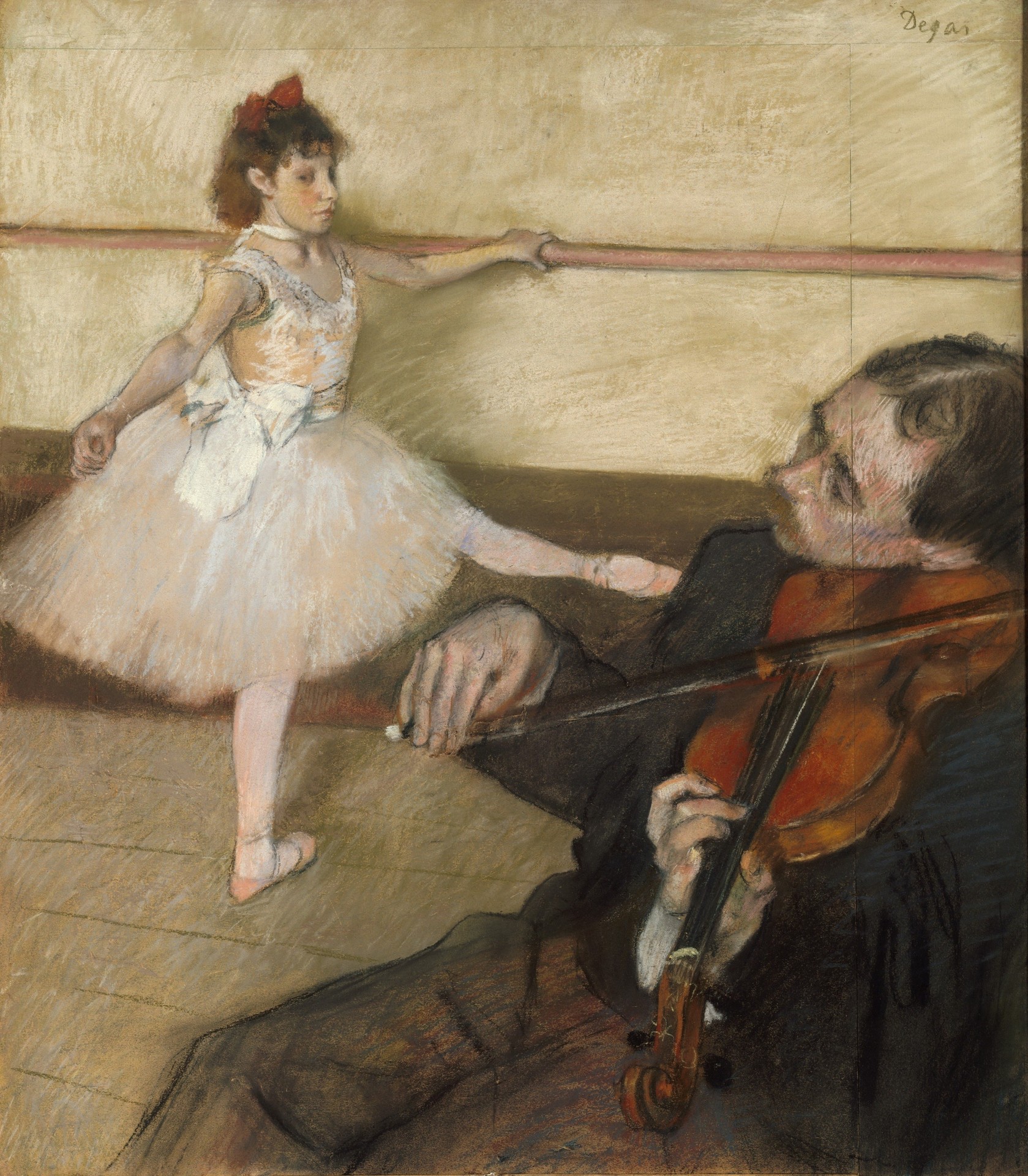 The Dance Lesson - by Edgar Degas