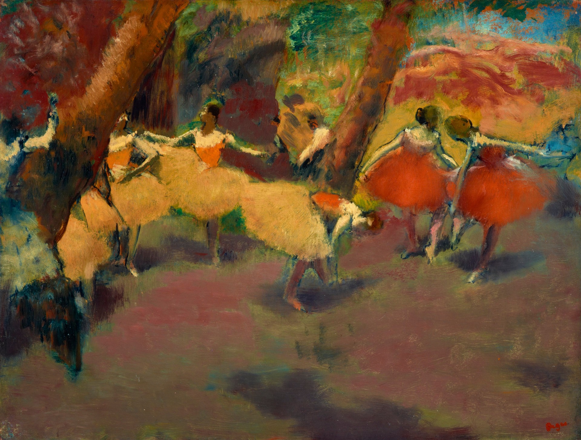 Before the Performance - by Edgar Degas