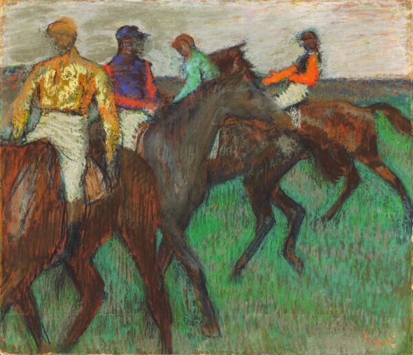 Racehorses - by Edgar Degas
