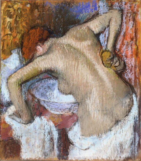 Woman Sponging Her Back - by Edgar Degas