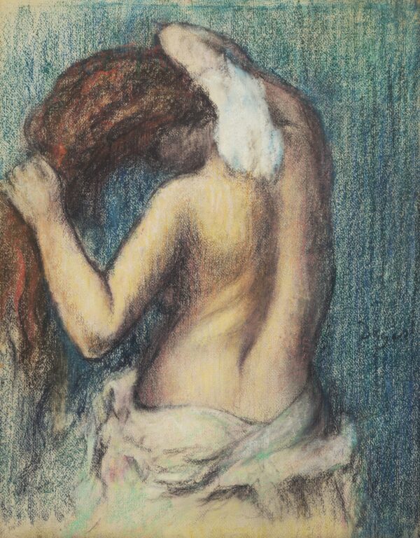 Woman Drying Herself - by Edgar Degas