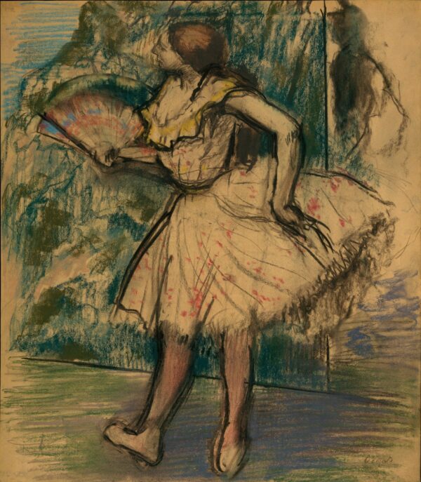 Dancer with a Fan - by Edgar Degas