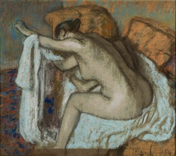 Woman Drying her Left Arm (After Bath) - by Edgar Degas