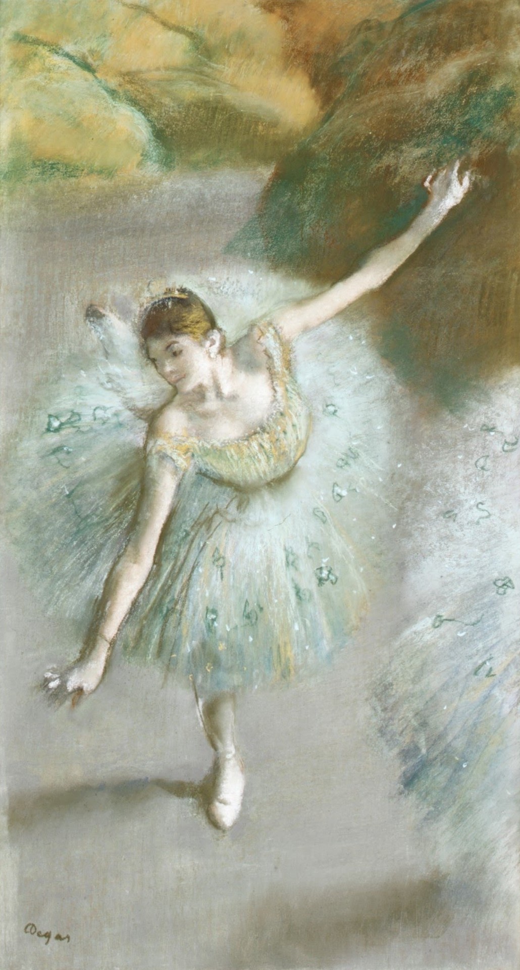 Dancer in Green - by Edgar Degas