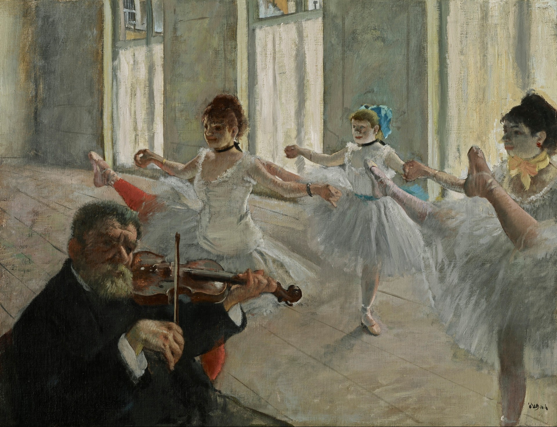 The Rehearsal - by Edgar Degas
