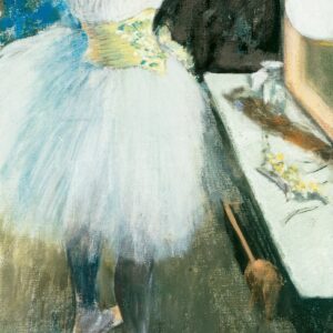 Dancer in Her Dressing Room - by Edgar Degas