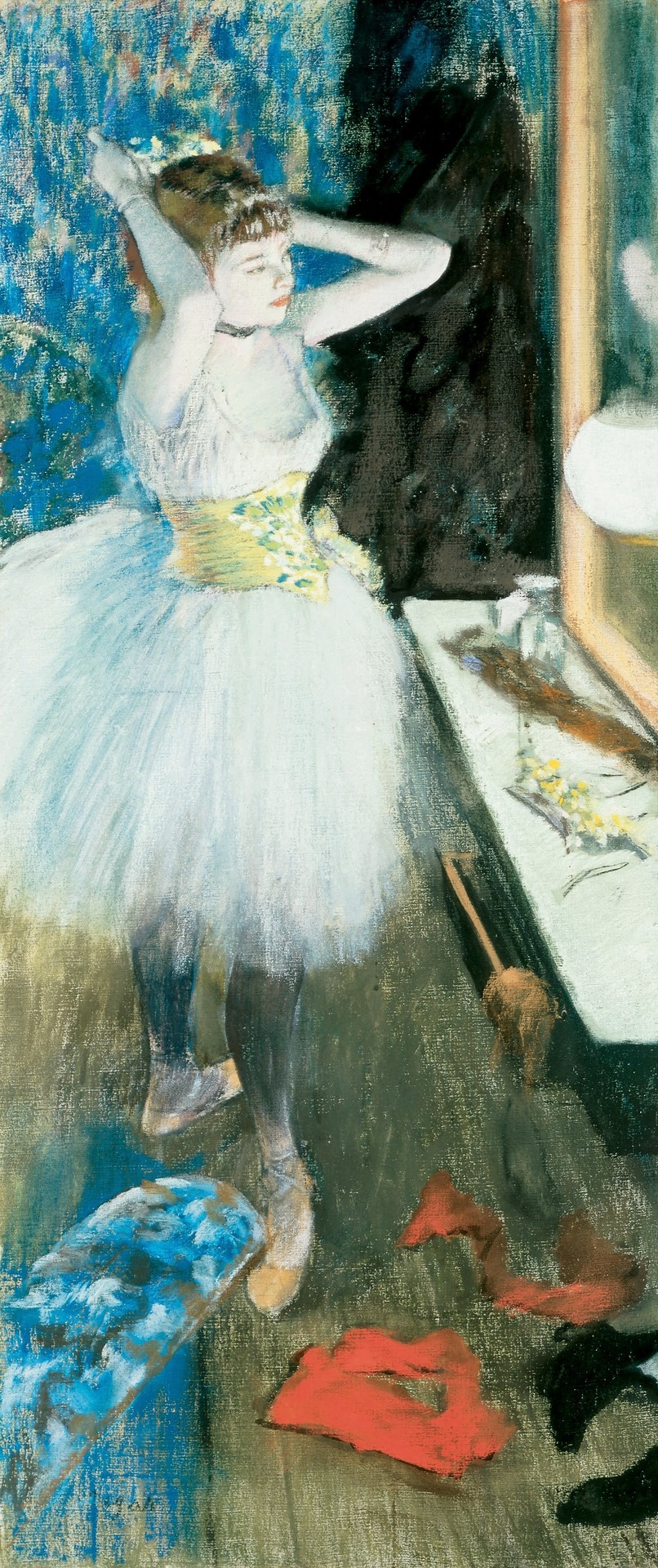 Dancer in Her Dressing Room - by Edgar Degas