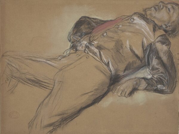 Fallen Jockey (study for "Scene from the Steeplechase: The Fallen Jockey") - Edgar Degas