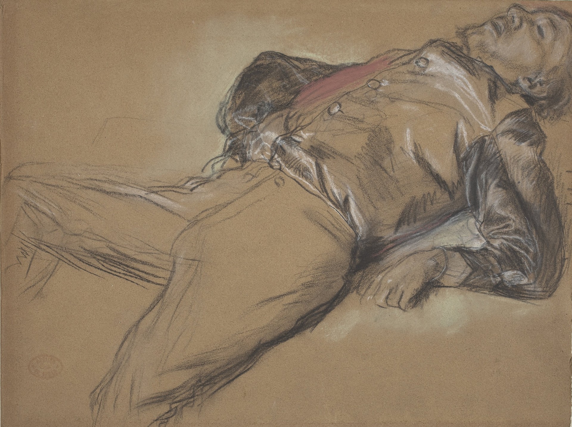 Fallen Jockey (study for "Scene from the Steeplechase: The Fallen Jockey") - Edgar Degas