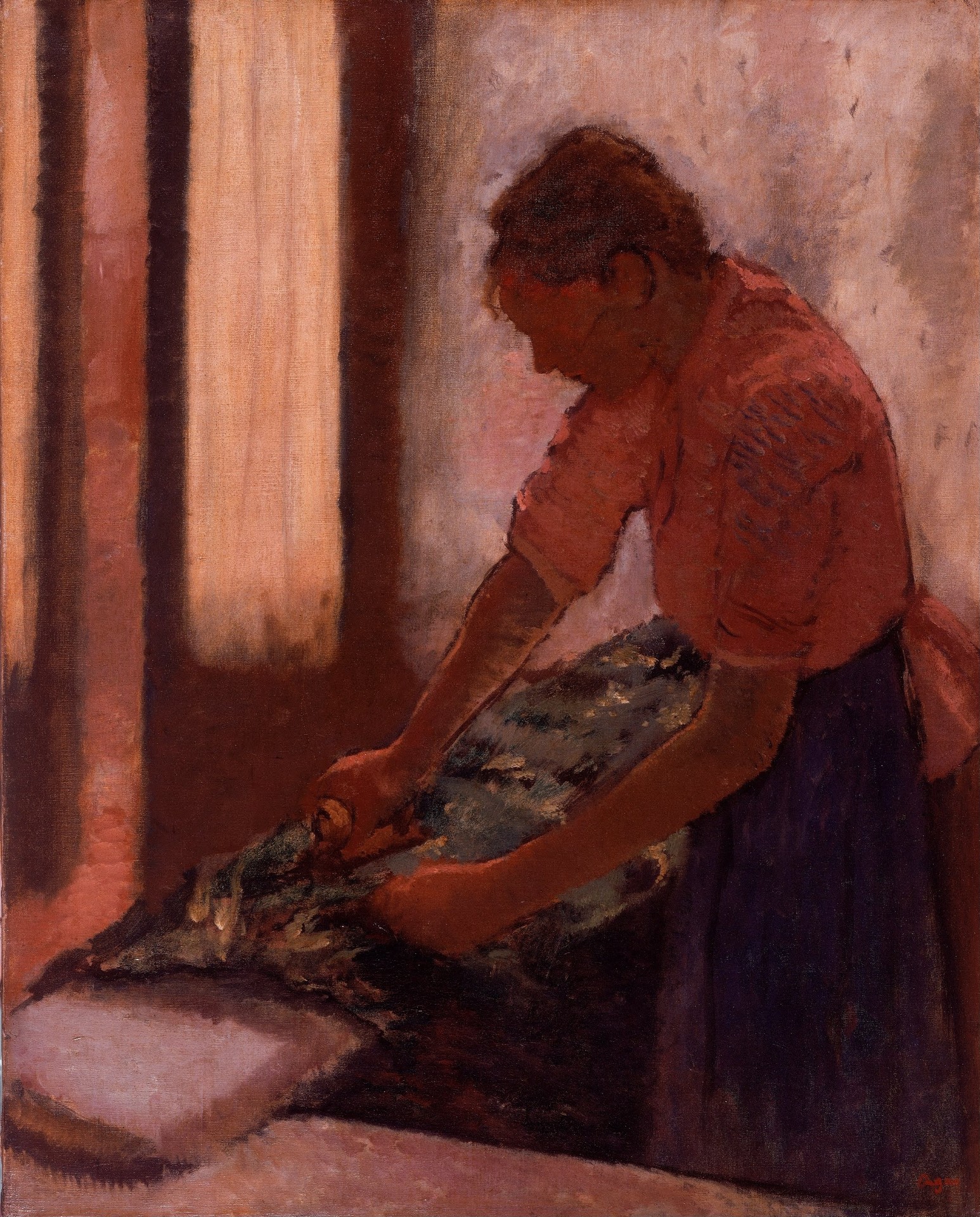 Woman Ironing - by Edgar Degas