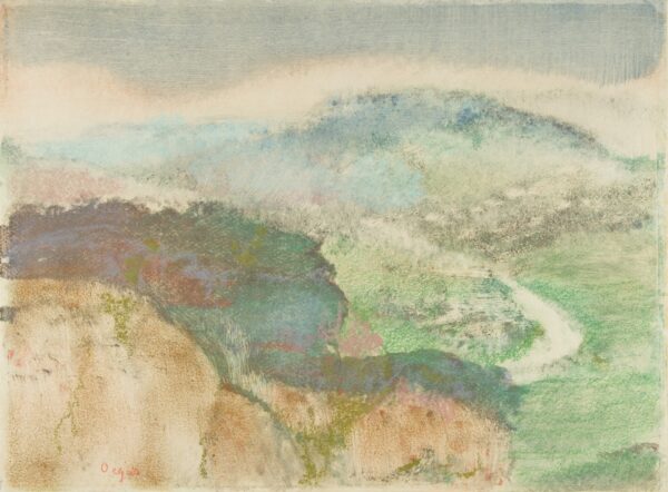 Landscape - by Edgar Degas