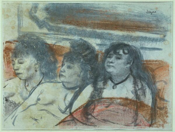 Drie Vrouwen in een Bordeel - by Edgar Degas