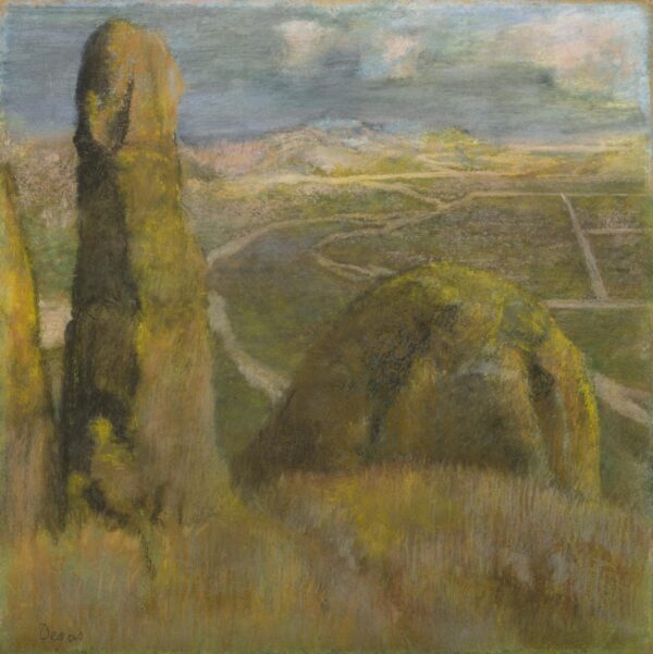 Landscape - by Edgar Degas