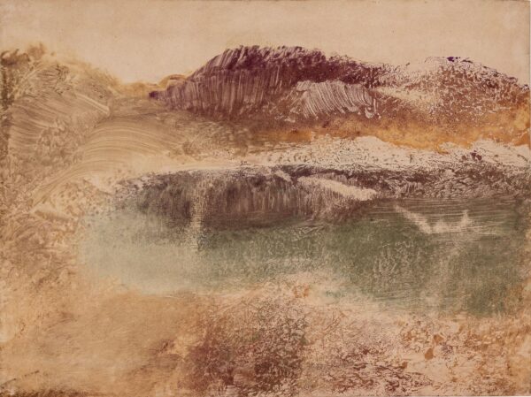 Russet Landscape - by Edgar Degas