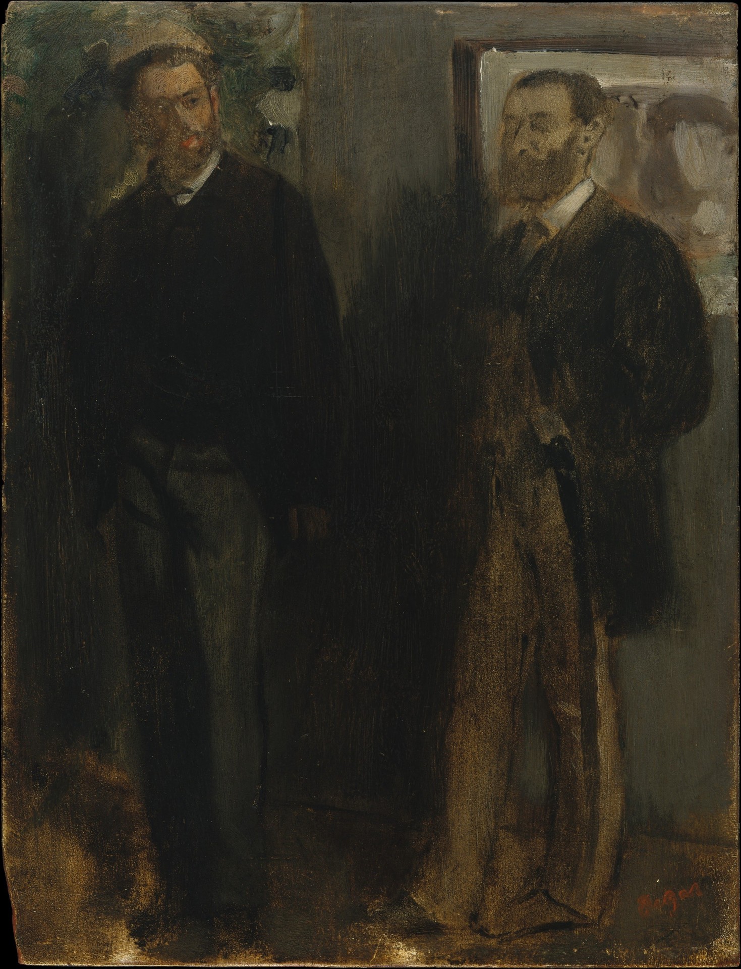 Two Men - by Edgar Degas