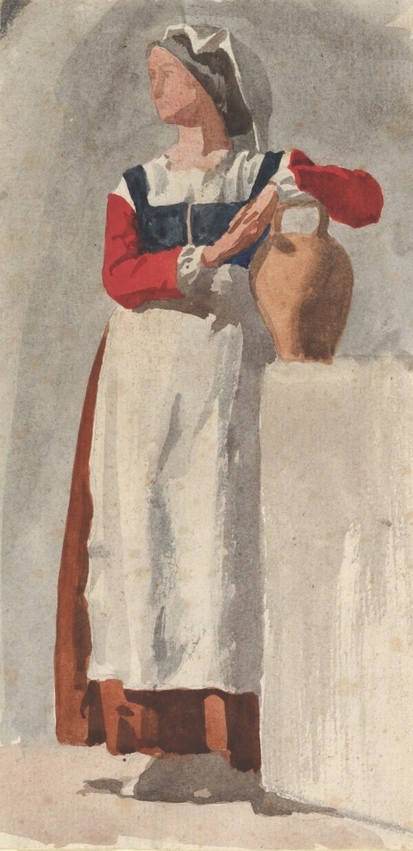 Italian Woman - by Edgar Degas