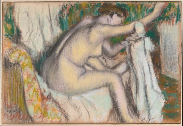 Woman Drying Her Arm - by Edgar Degas