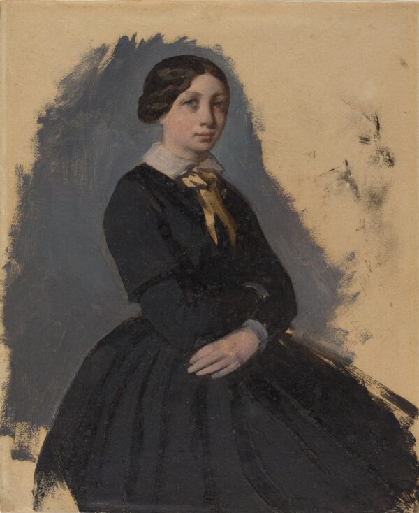 Young Woman in Black - by Edgar Degas