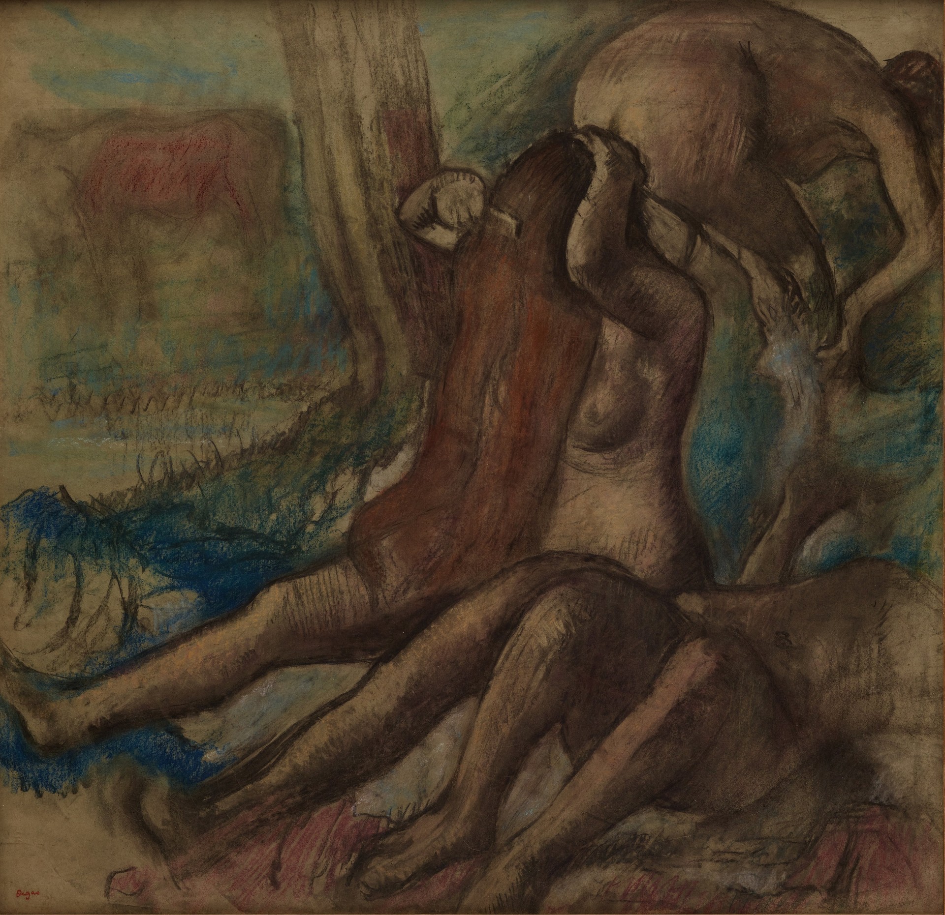 The Bathers - by Edgar Degas